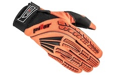 rukavice PIONEER, PILOT (oranžová fluo/černá, vel. M)