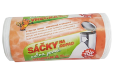 Sáčky na odpad 80l, 40ks, 10my, 63x85cm, bílé, pevné