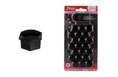 Sada krytek pro šrouby kol 17 mm - černé