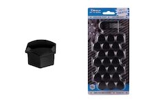 Sada krytek pro šrouby kol 19 mm - černé