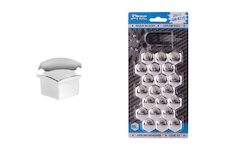 Sada krytek pro šrouby kol 19 mm - chromové
