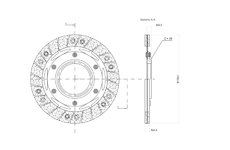 sada spojkových lamel (pro suché spojky) NEWFREN (2 ks)