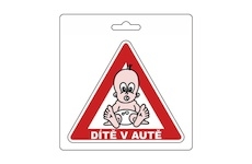 Samolepka DÍTĚ V AUTĚ (105 x 120 mm)
