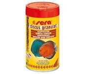 Sera základní krmivo pro terčovce a jiné náročné ryby Discus Granulat 100ml Nature