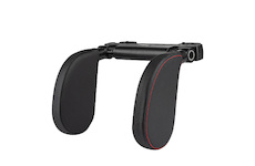 Sklopná opěrka hlavy do auta, Potah-černý materiál