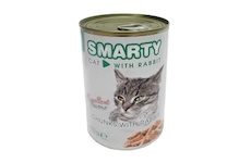 SMARTY Cat Králík chunks, konzerva 410 g