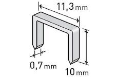 Spony, balení 1000ks, 10mm, 11,3x0,52x0,70mm, EXTOL PREMIUM
