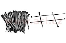 stahovací páska 100x2,5 mm černá (sada 100 ks)