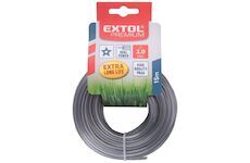 Struna žací do sekačky s jádrem, hvězdicový profil, 3,0mm, 15m, PA66 EXTOL PREMIUM