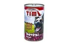 TIM Dog hovězí, konzerva 1200 g