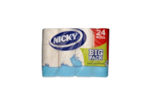 Toaletní papír 3-vrstvý Nicky Big Pack heřmánek, s ražbou