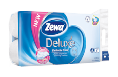 Toaletní papír Zewa Deluxe bílý Delicate care 3vr., (8ks)