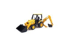 Traktor JCB MIDI CX s předním nakladačem a zadním bagrem 02427 BRUDER