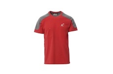 triko červeno-šedé s kapsičkou 165g (vel. 2XL)