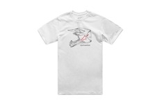 triko MX HELMET CSF, ALPINESTARS (bílá, vel. XL)