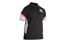 triko s límečkem RACING, OXFORD (černé/šedé/červené, vel. 2XL)