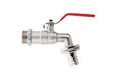 Ventil zahradní, vstup 3/4", výstup 3/4" + hadičník 3/4" - GEKO