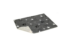 Vetbed protiskluz / Drybed šedá hvězdy a packy , role 10 x 1,5 m, vlas 30 mm