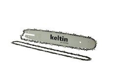 Vodící lišta pro řetězové pily a 2 řetězy 14" 3/8" 1,3mm 50z KELTIN