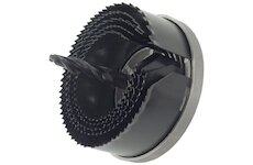 Vrták vykružovací do dřeva nebo sádrokartonu, 5 průměrů: 60-67-74-81-95mm, hloubka vrtání do 38mm, kalené zuby, EXTOL CRAFT