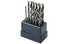 Vrtáky do kovu, sada 19ks, HSS, EXTOL CRAFT