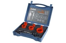 Vrtáky korunkové, instalatérská, sada 9ks, EXTOL PREMIUM