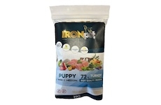 Vzorek IRONpet Dog Puppy Mini & Medium Turkey (Krocan) 70 g