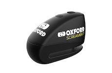 zámek kotoučové brzdy SCREAMER 7, OXFORD (integrovaný alarm, černý/černý, průměr čepu 7 mm)