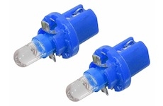 Žárovka 1LED 12V  B8,5d  modrá 2ks