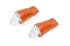 Žárovka 1SUPER LED 12V  T10  červená 2ks