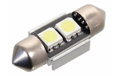Žárovka 2 SMD LED 12V suf. SV8.5 32mm s rezistorem CAN-BUS ready bílá
