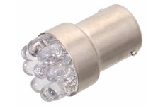 Žárovka 9LED 12V  Ba15s bílá úzká