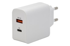 Zástrčka QUICK CHARGE 3.0 230V USB-A / USB-C 18W